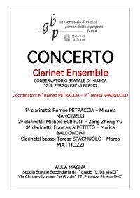 Leggi tutto: Clarinetti insieme!